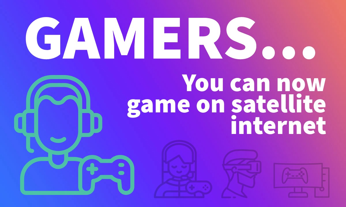 You can game on satellite internet